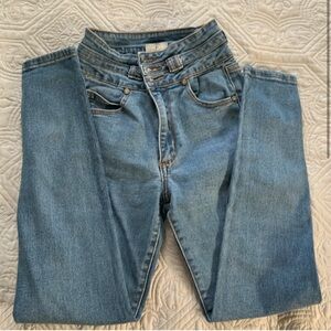 High waist jeans skinny straight leg